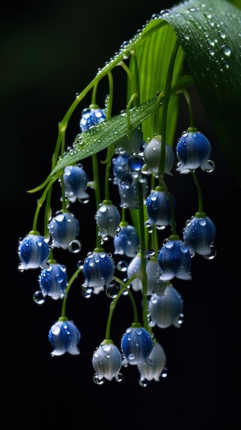 Cascading Beauty The Blue Weeping Lily of the Valley