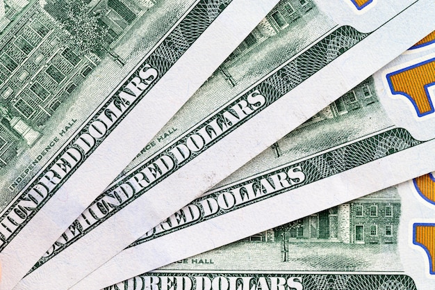 Photo cash bills of american dollars