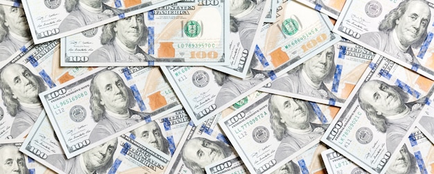 Cash dollar bills background