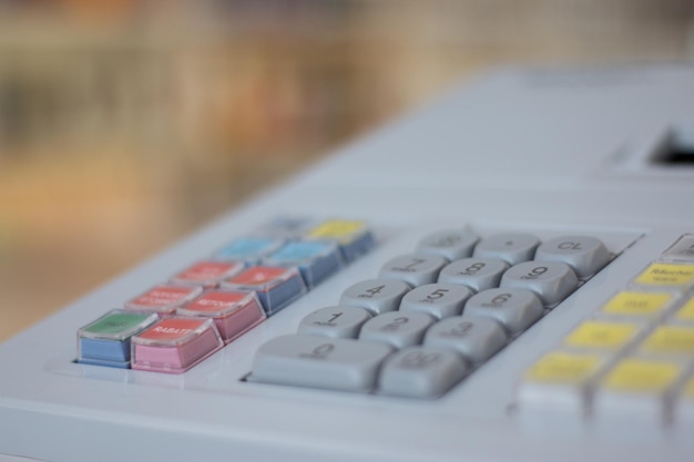 Cash register in a store