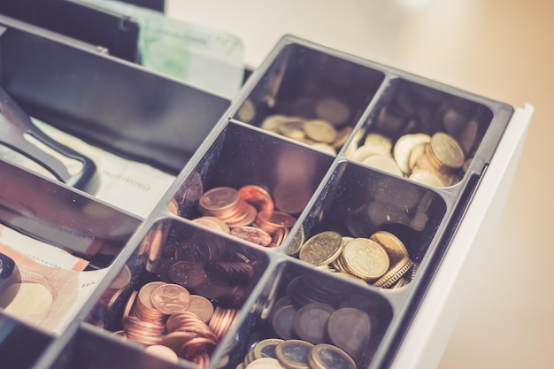 Cash register in a store