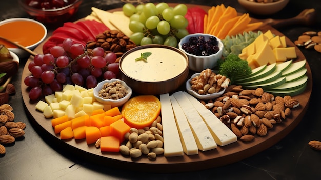 Cashew cheese platter dairyfree and delicious