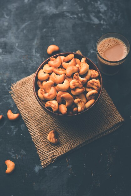 Cashew or Kaju shape biscuit was popular in childhood, tastes best with hot tea