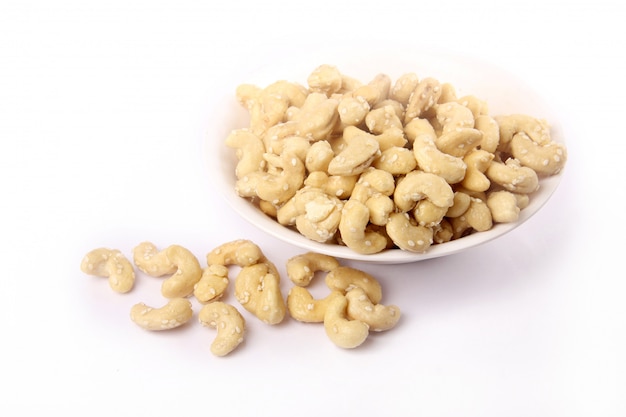 Cashew nut in bowl