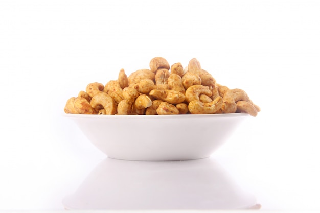 Cashew nut in bowl