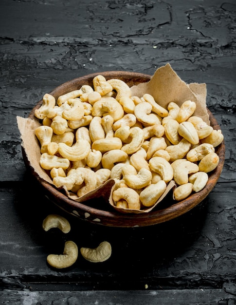 Cashew nuts in bowl