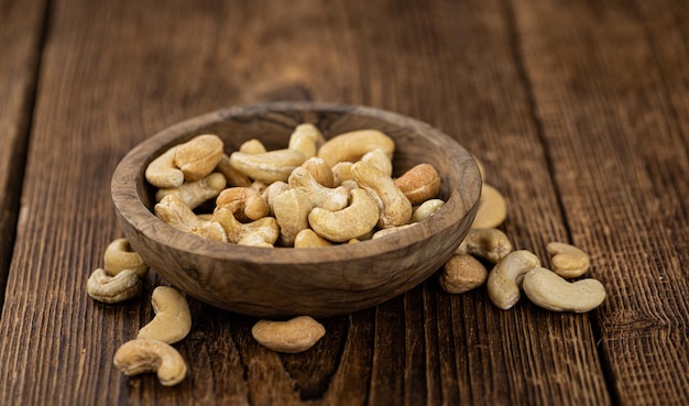 Cashew Nuts close up shot selective focus