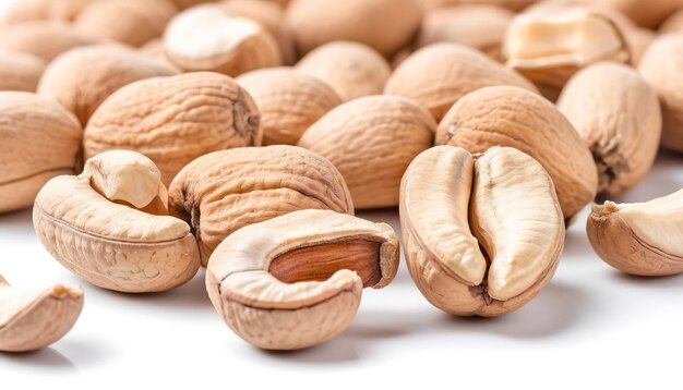 Cashew nuts isolated on a white background