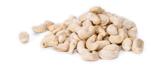 Cashew Nuts on white