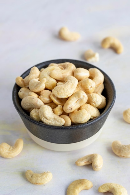 Cashew op houten achtergrond kaju