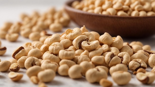 Cashews Dry fruits White Background