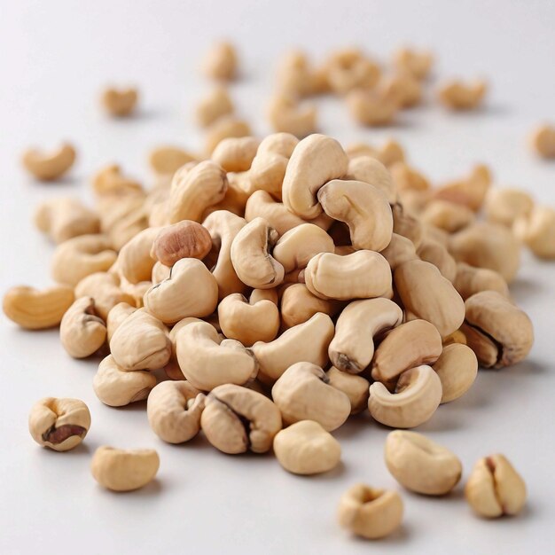 Cashews Dryfruit White Background