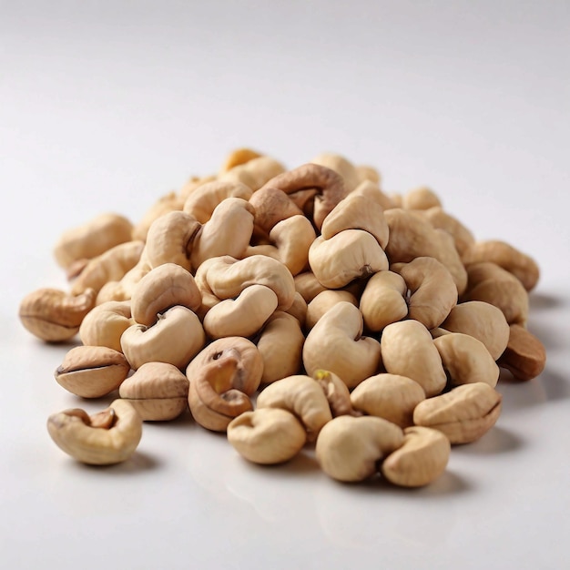 Cashews Dryfruit White Background