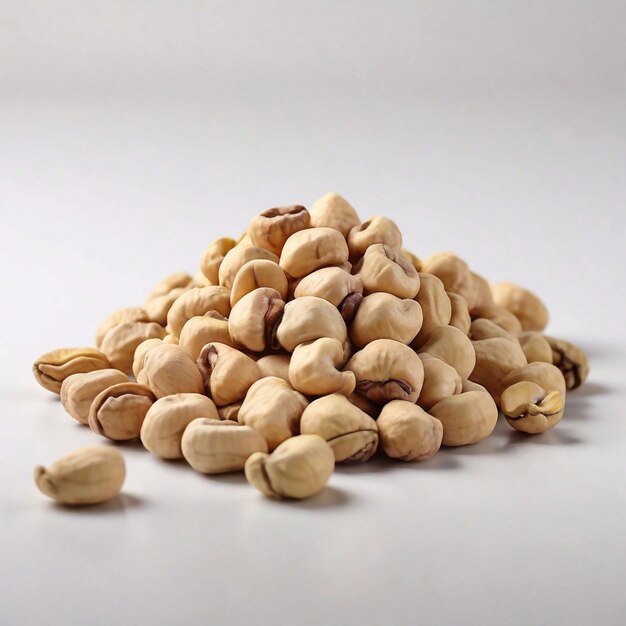 Photo cashews dryfruit white background