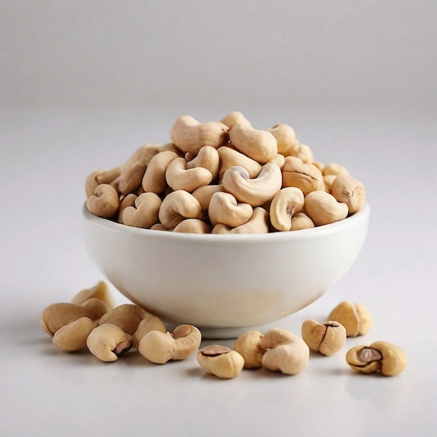 Cashews Dryfruit White Background