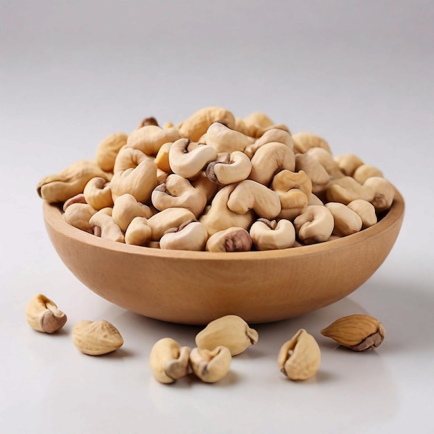 Cashews Dryfruit Witte achtergrond