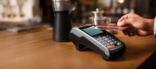 cashless payment via terminal Generative AI