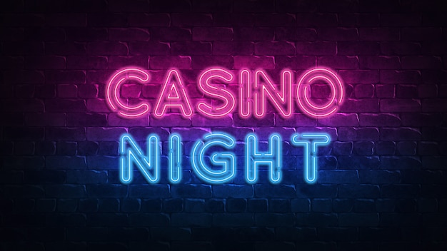 Casino 777 neon uithangbord. fortuin roulette jackpot.