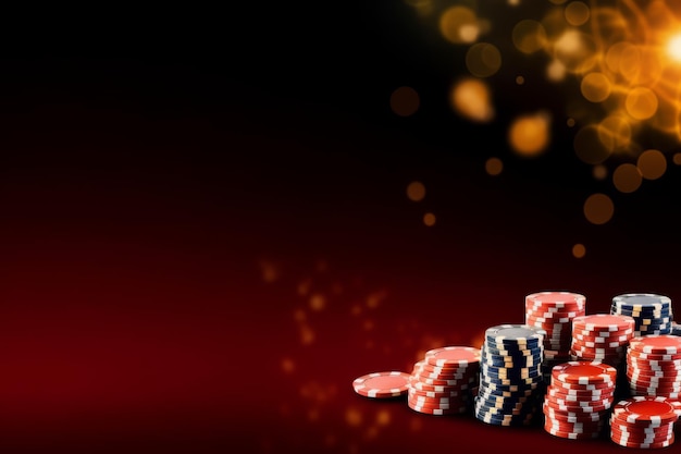 Casino background with empty space for text