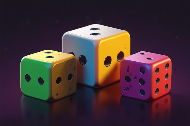 casino dice icon render
