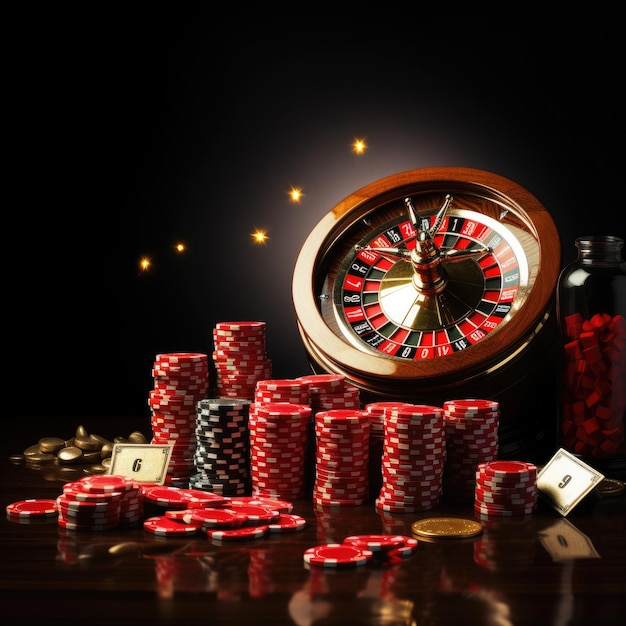 Casino elements AI generated Image