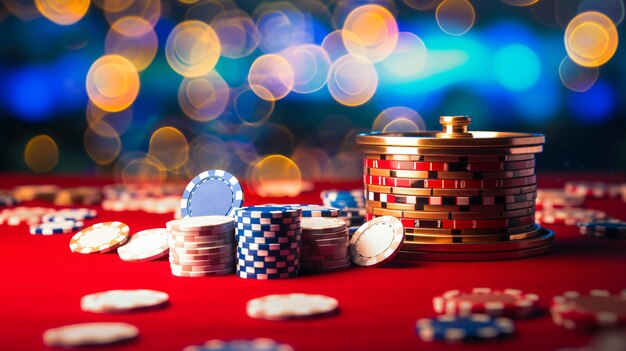 Casino hoge contrast afbeelding van casino roulette poker