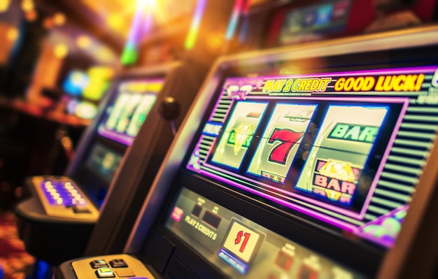 Foto slot machine interne del casinò