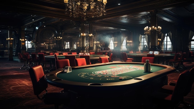 Casino room AI generated Image