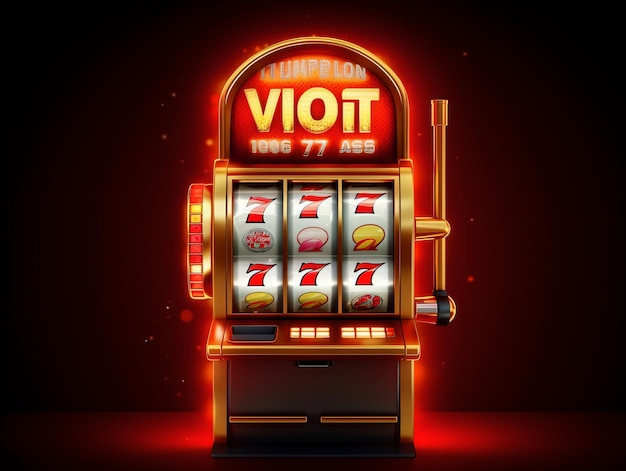 Крупный план дисплея игрового автомата казино