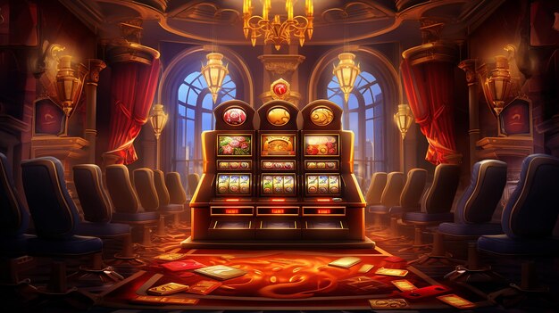 Photo casino slots roulette wheel