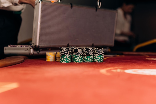 Casino weddenschappen chips pokertafel gokken winnen