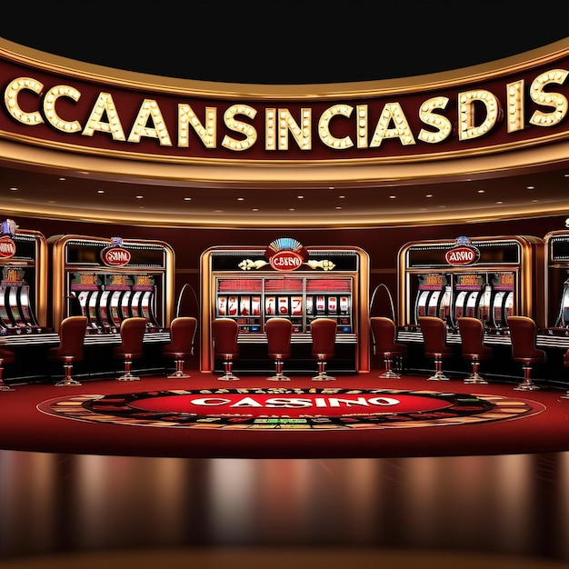 Foto un casinò con un tema casinò e casinò.