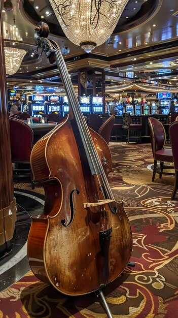 A casinos jazz night live music weaving through the gaming floors adding a soundtrack to the nights adventures