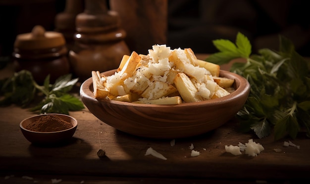 Cassava Brazilian cuisine commercial photography