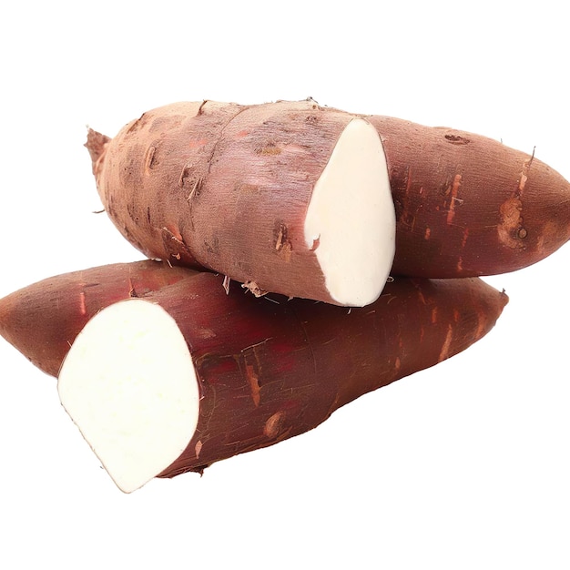 cassave op witte achtergrond