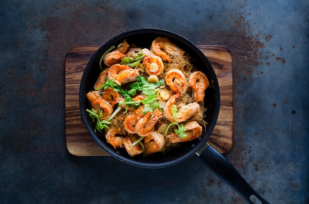 Casseroled Prawn with Glass Noodles.