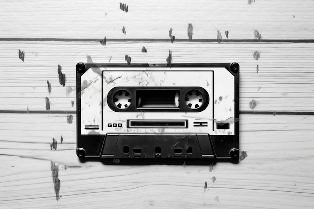a cassette cover with blackwood's playlist in the style of playful graphic
