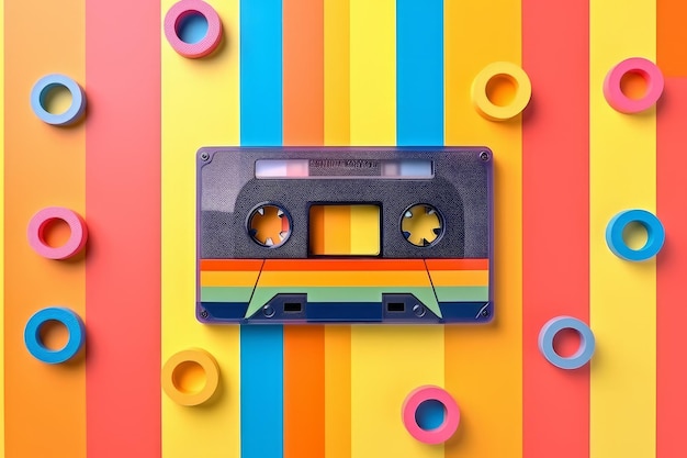 Photo cassette tape generate ai