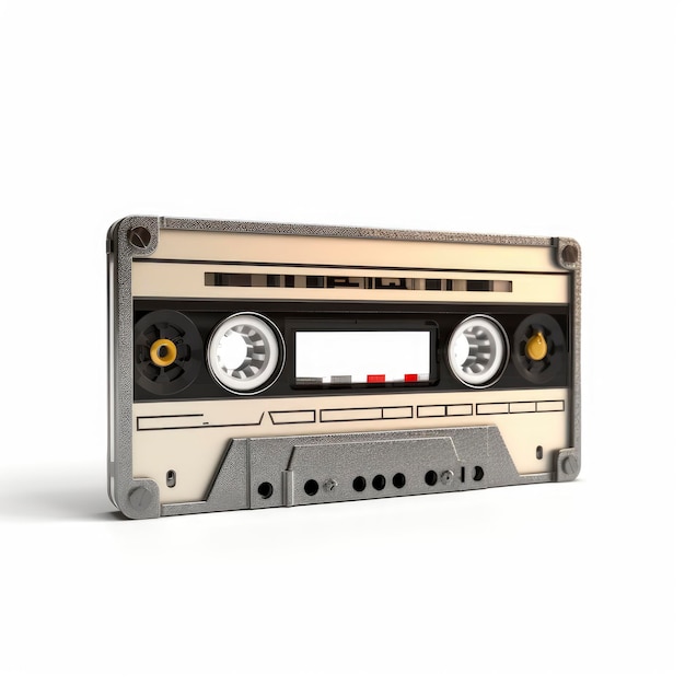 Cassette tape isolated on white