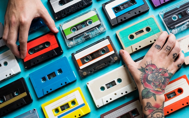 Cassette vintage stijl collectie