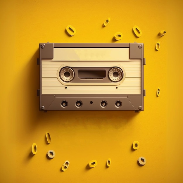 A cassette with the number 9 on it