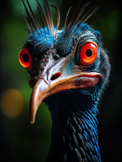 Cassowary in its Natural Habitat Wildlife Photography Generative AI