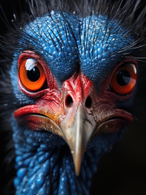 Cassowary in its Natural Habitat Wildlife Photography Generative AI