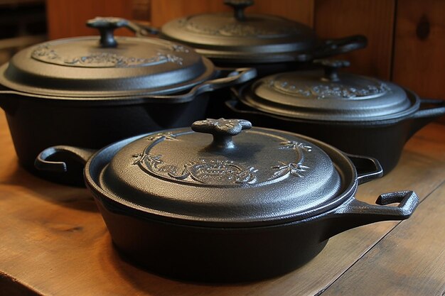 Cast Iron Cookware Stylized