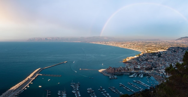 Castellammare del Golfo 바다 만 시칠리아 이탈리아