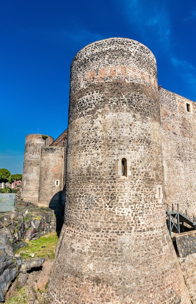 Castello Ursino, a medieval castle in Catania, Sicily, Southern Italy