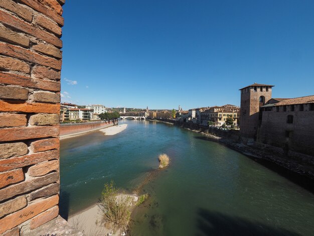 Castelvecchio Bridge aka Scaliger Bridge in Verona