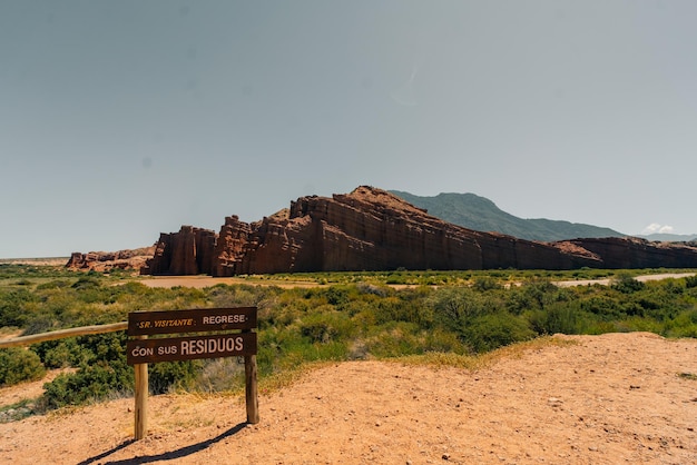 Castillo Quebrada de las Conchas Cafayate provincie Salta Argentinië