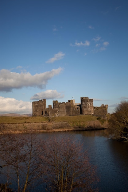 Photo castle against cloudy sky