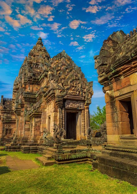 A castle built on three thousand years khao phanom rung castle\
rockin thailand